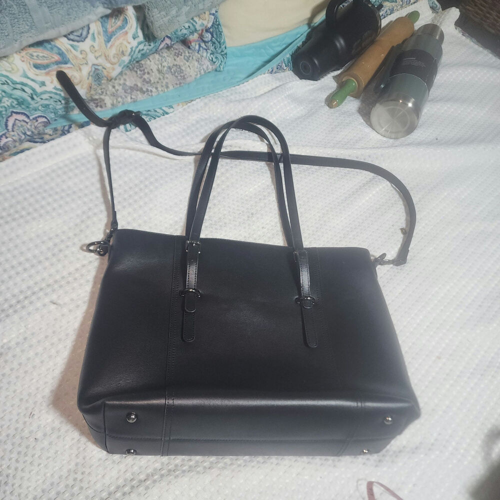 FZONE EUC BUSINESS COMPUTER XXL LEATHER TOTE BRIEFCASE STYLE BAG